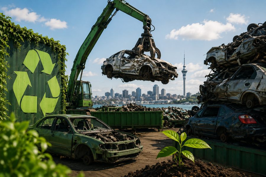 Eco-friendly scrap car recycling in Auckland